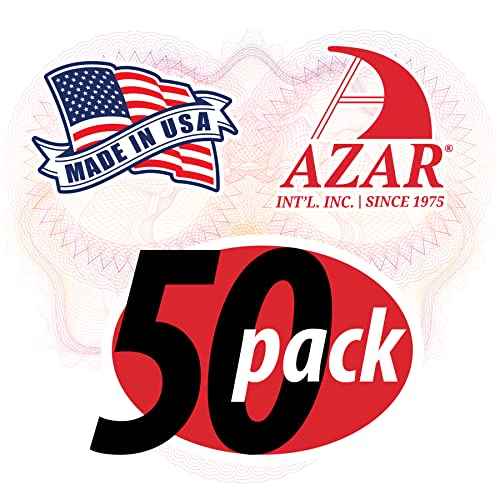 Azar Displays 800072-BLK 2-Inch Plastic Hook, 50-Pack,Black