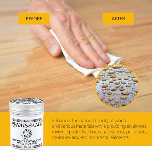 Renaissance Micro-Crystalline Wax Polish 65ml for Furniture & Art Conservation