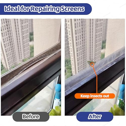 KING MOUNTAIN Gray Window Screen Repair Tape 3in x 20ft Heavy Duty Waterproof Patch Kit