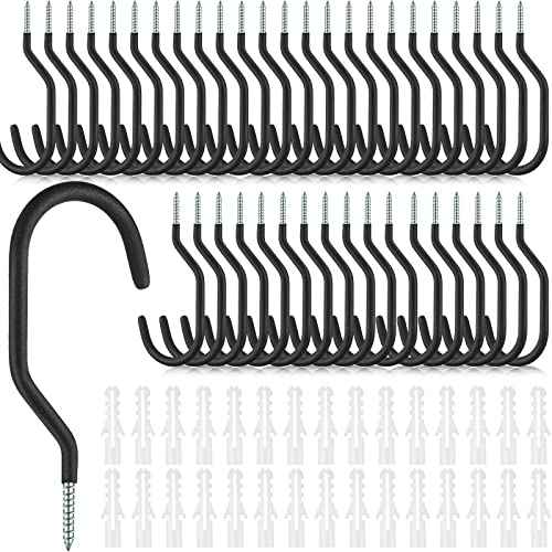 Amyhill 36 Pcs Bike Hooks for Wall Heavy Duty Bicycle Hooks for Hanging Bicycle Garage Storage Hanging Screw in Bike Storage Hanger