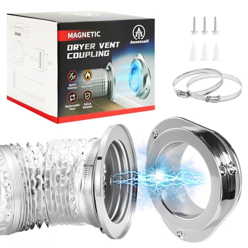 Annatuoli DV180 Magnetic Dryer Vent Kit L - Airtight Seal, Quick Connect & Aluminum Hose