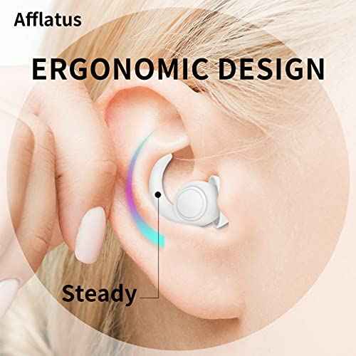 Afflatus Kids Ear Plugs for Sleeping and Small Ear Canls, Age 10-17, Comfort Earplugs for Small Ears, Sleep, Noise Reduction, Concerts, Reusable, Washable (Size S, Pairs*2)