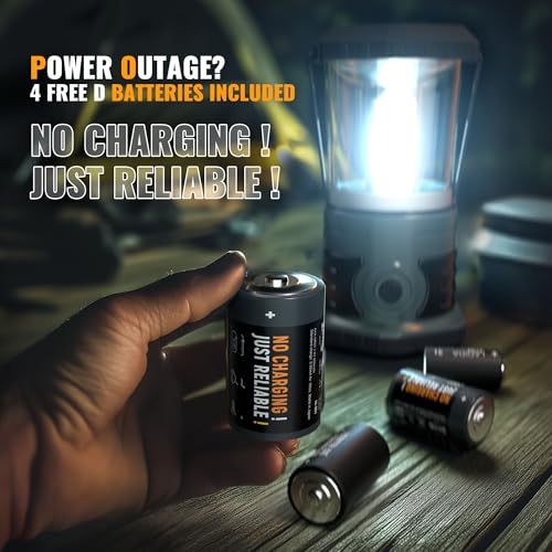 Innofox LED Camping Lantern 1500 Lumens Battery-Powered Weatherproof Tent Light
