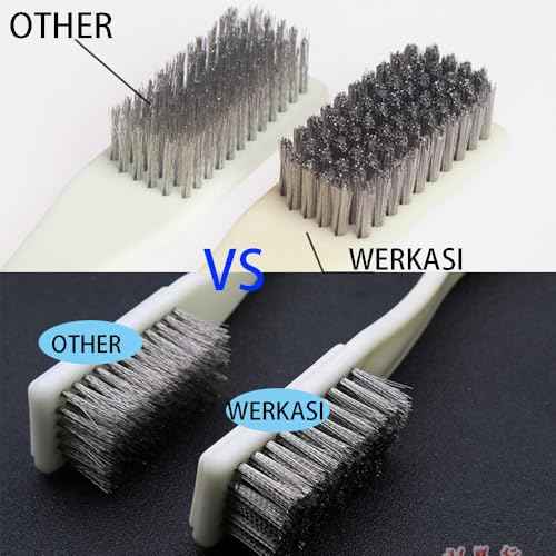 Welding Brush Wire Metal Brush Stainless Steel Cleaning Heavy Duty Tools for Cleaning Barbell Rust Removal Scrub