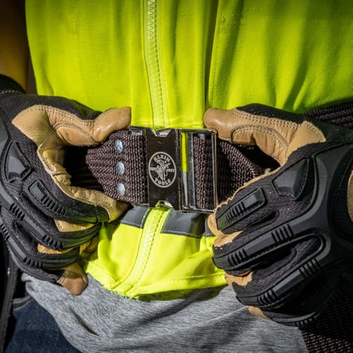 Adjustable Electrician Tool Belt 2-Inch Wide, Fits Up to 48-Inch Waist