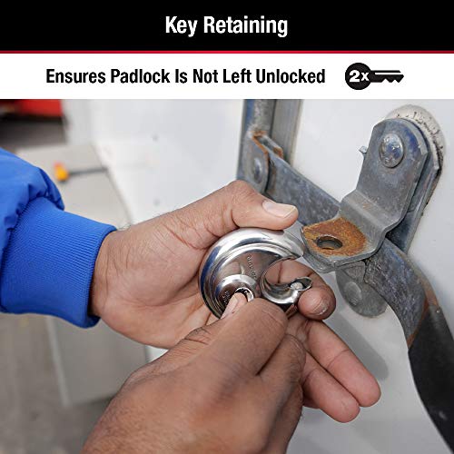 Master Lock Stainless Steel Discus Padlock - 2-3/4 inch, Keyed, 1 Pack
