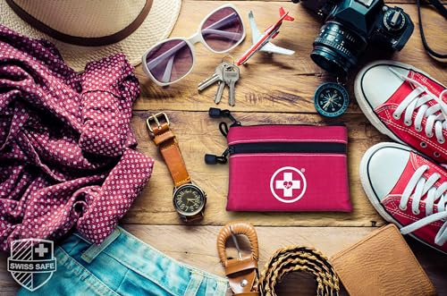 Swiss Safe 2-in-1 10 Pack Camping & Travel First Aid Kit - Comprehensive Emergency Medical Supplies