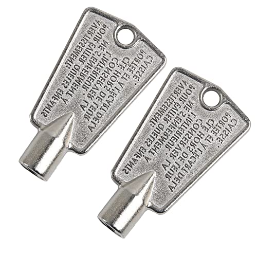 2 Pack Freezer Door Key for Frigidaire & Kenmore, Metal 216702900 replacement