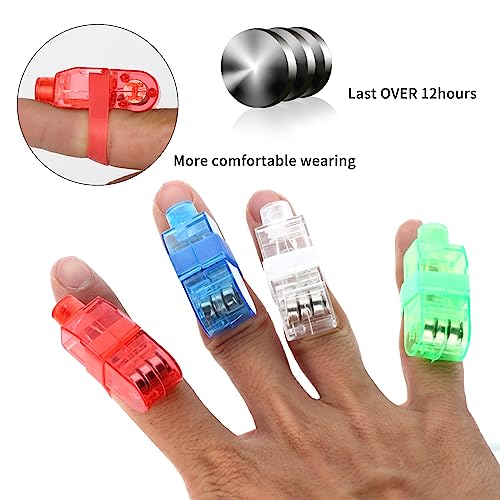 60 Pcs LED Finger Lights for Kids Glow Party Favors & Night Events