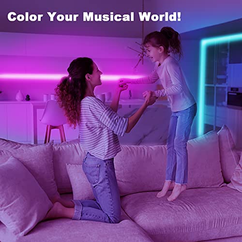 dalattin 200ft LED Strip Lights for Bedroom & Decor with App & Remote Control