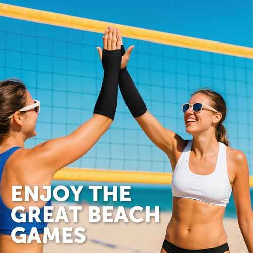 ROOCHKD Volleyball Arm Sleeves Passing Forearm Sleeves Compression Arm Guard Sports Training Arm Protector for Kids & Adult
