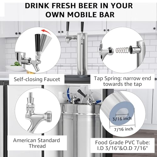 Dual Tap Kegerator Tower 3