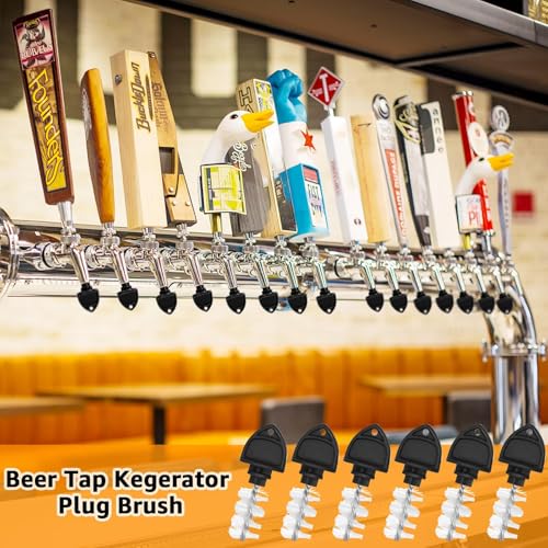 Chciyich 4Pcs Beer Faucet Cap & 4Pcs Kegerator Tap Cover - Fits Most American Beer Faucets (4PCS)