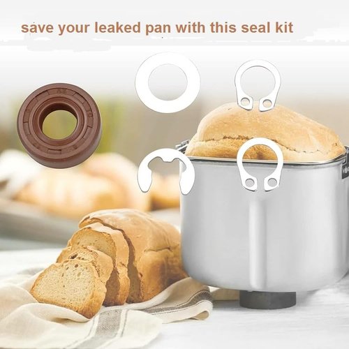 Heavy Duty Pan Seal Kit include Gasket Clip Compatible with Cuisinart Bread Maker Baker Machine Models CBK-100 CBK-100SS