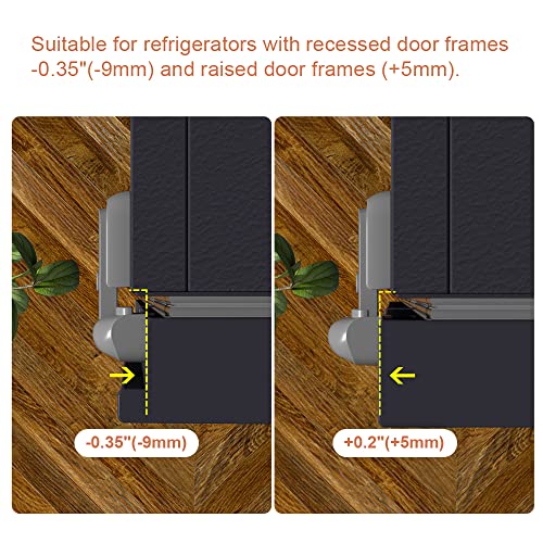 EUDEMON Gray Child Safety Refrigerator Lock - No Tools Needed, 1 Pack