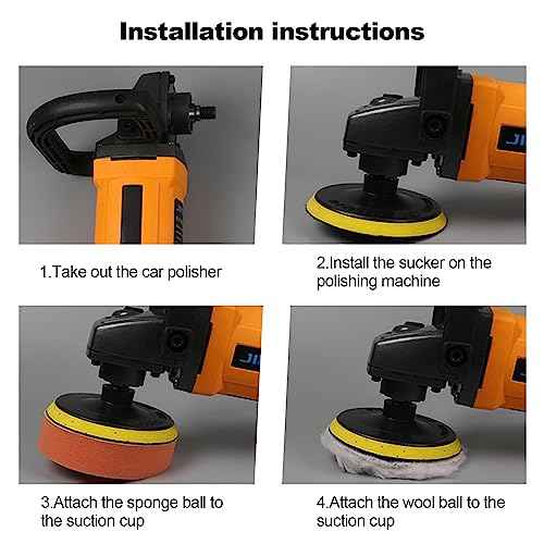 17 Pcs Polishing Pads Kit, 3 Inch Sponge Buffing Pads, Buffer for Car Detailing, Polishing Wheel for Drill, Car Buffer Polisher Kit Drill Buffing Kit for Polishing, Waxing, Sealing Glaze