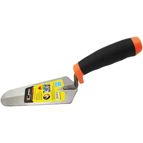 ESreake 2 Pcs Masonry Hand Tool Set, 6" Pointing & Gauging Trowel Set with Soft Grip Handle