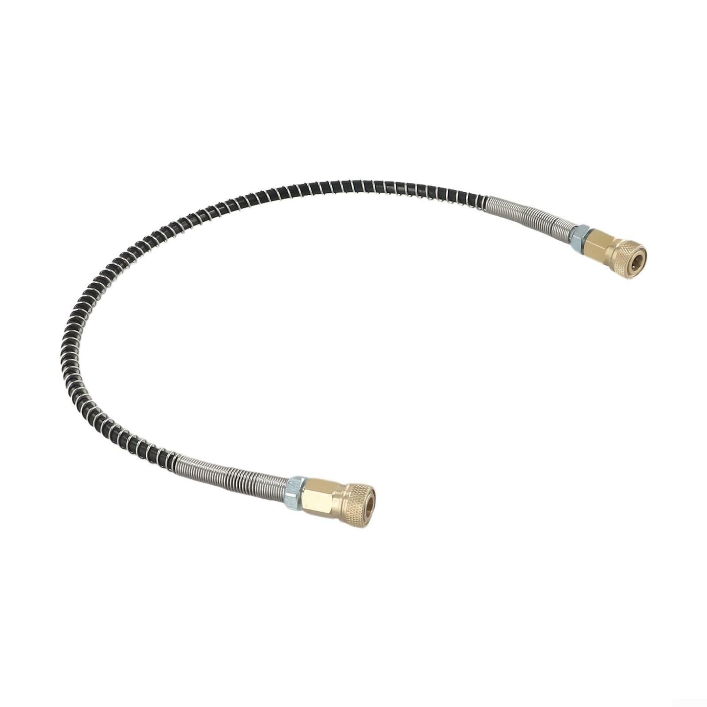 Air Supplement Pump High Pressure Hose With Stainless Steel Protector, Hose Accessories Replacement Part With Wrapped, 8MM, 64Mpa/9000PSI(3# Two female hose)