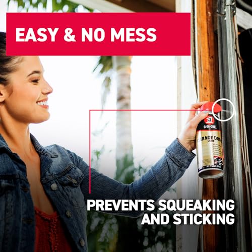 3-IN-ONE Garage Door Lubricant with SMART STRAW SPRAYS 2 WAYS, 11 OZ