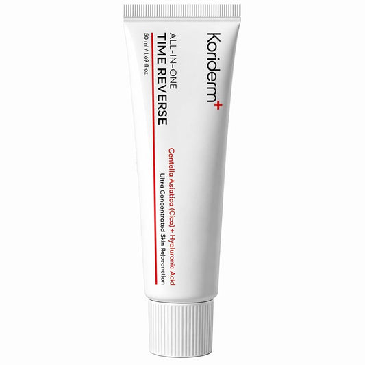 KORIDERM Time Reverse Cream, All-In-One Daily Moisturizing Face Cream for Nourishing, Hydrates, Firms & Reduces Wrinkles,Centella Acid Formula, All Skin Types – 50 mL / 1.69 fl oz (1)