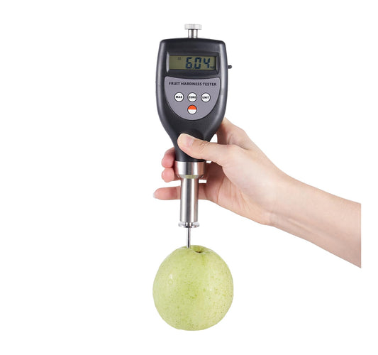 SULMILE FHT-15 Fruit Hardness Tester Digital Fruit Penetrometer Hardness Tester for Small, Large Fruit, Firm Hard Fruit with Range 0.5~15.0 kgf/cm²