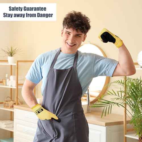 Insulated Electrician Gloves 400V High Voltage Resistant Flame Retardant Work Gloves, Electrical Rubber Non-slip Texture Design for Electricians Prevent Shock