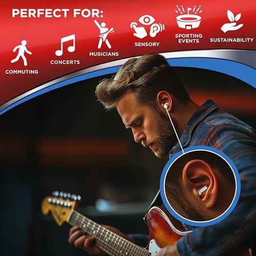 HEAROS High Fidelity Musician Ear Plugs Ultimate In Comfortable And Hearing Protection Professional Musicians Earplugs Noise Cancelling Earplugs For Concerts Motorcyclists Loud Events (1 Pair)