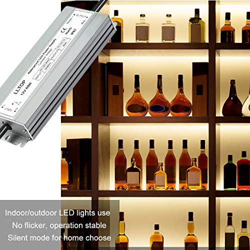 LLTOP 12V 60W Waterproof IP67 LED Driver Power Supply 5A - UL Certified