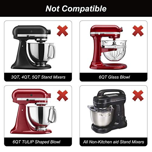 Flex Edge Beater for 6 Quart KitchenAid Bowl-Lift Stand Mixer by Reikame
