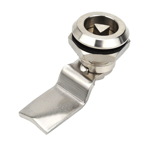 Distribution Cabinet Lock Panel 304 Stainless Steel Cam Tin 1Pcs(S Type Lock core,BH7)