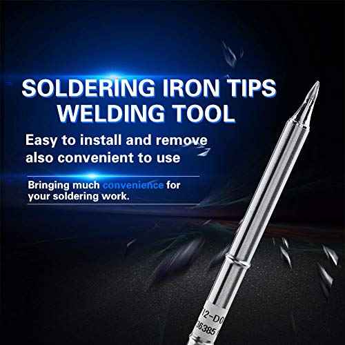 T12 Series Soldering Iron Tips Oxygen Copper Solder Tips Welding Tool Replacement Tip for FX-951 Rework Station