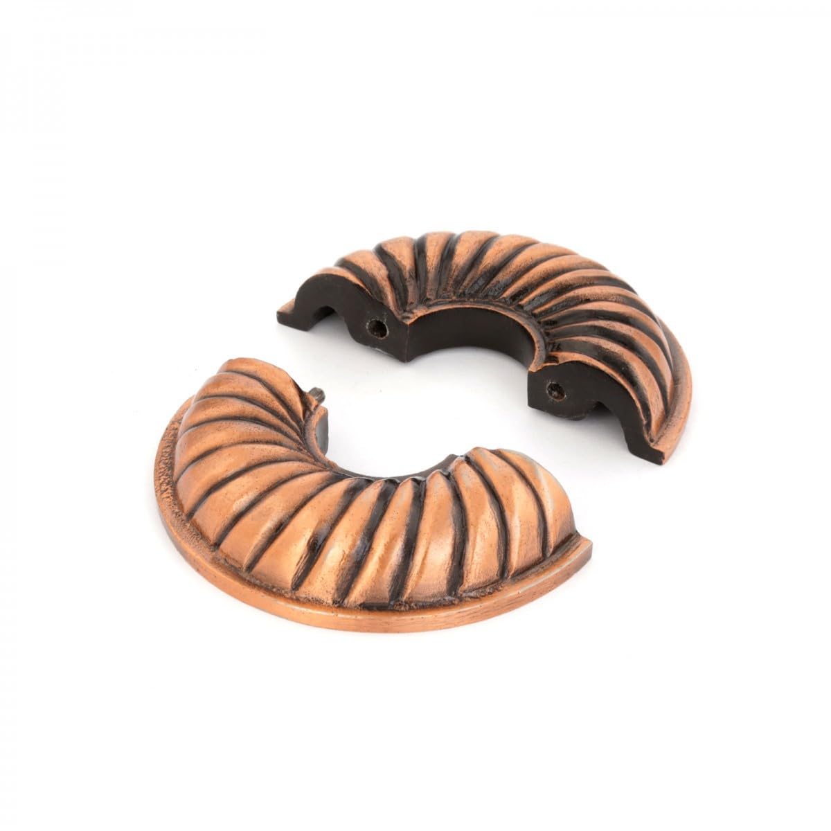 Renovators Supply Manufacturing Aluminum Escutcheon Plate 3.13" OD Escutcheon 3/4" IPS Antique Copper Oil Rubbed Finish Radiator Flange