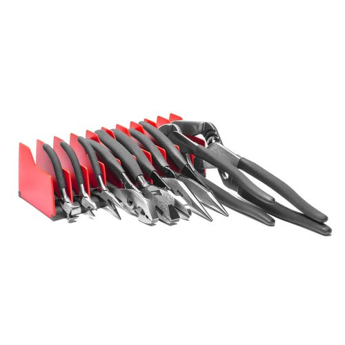 Ernst Manufacturing Plier Pro Premium No-Slip Plier Organizer, Holds 10-Tools of Any Size, Rubber Base Keeps Tools in Place - Made in USA