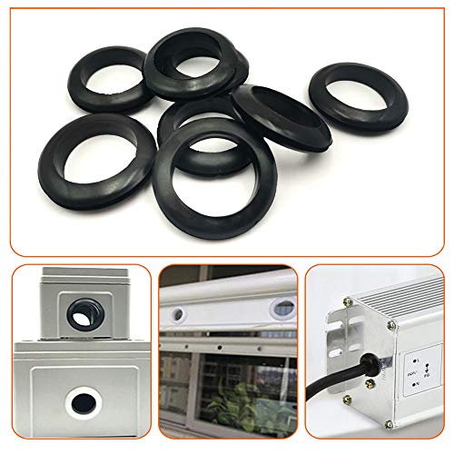 EASYEAH 4 Pack 2-Inch Rubber Grommets for Wiring, 1-9/16 Inch Inside Diameter, Model 2"DH