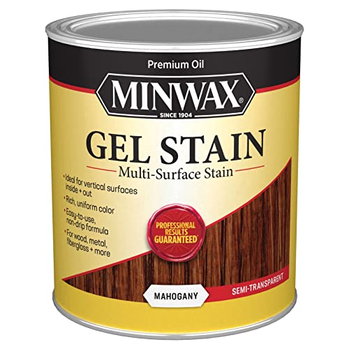 Minwax Gel Stain for Interior Wood Surfaces - Quart Mahogany Wood Finish