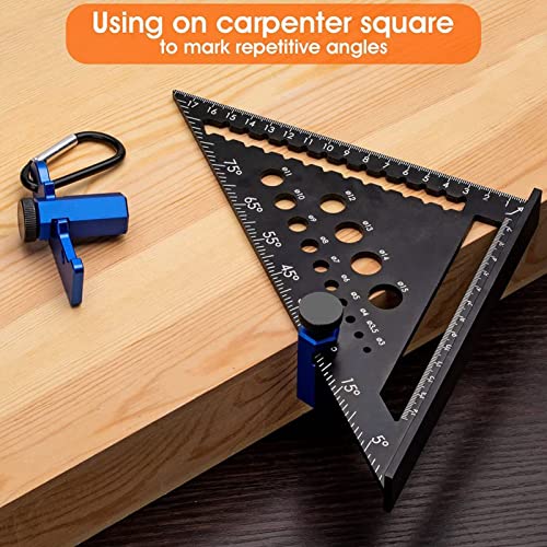 Stair Gauge Aluminum Alloy with Thumb Screw for Framing Squares & Rafters