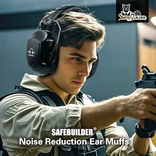 Ear Muffs Noise Reduction SNR 33dB Adjustable Lightweight Safety Earmuffs Sound Proof Noise Cancelling ANSI