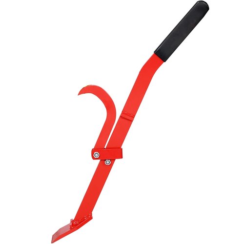 neolun Tree Felling Lever 31.5 Inch with Ergonomic Bent Handle and Non-Slip Grip, Heavy-Duty Steel Construction