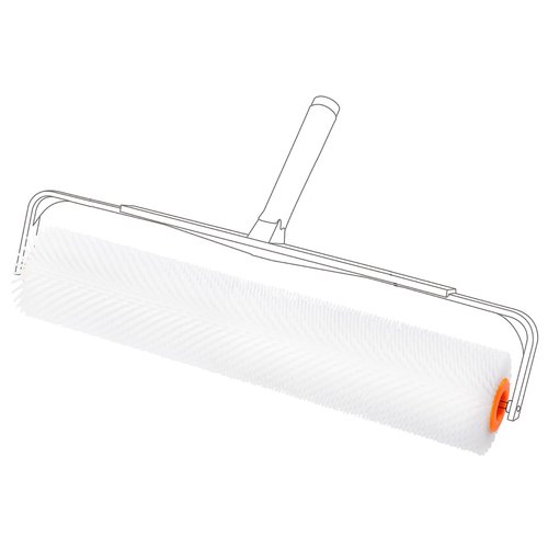 18 Inch Self Leveling Concrete Spiked Roller: HexDorn 13/20/31mm Spiked Roller for Epoxy Floor, Screeding Compound Cement Concrete Paint, Bubble Remover (20mm)
