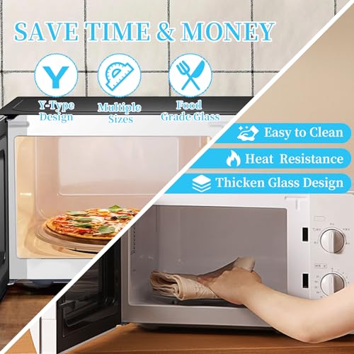 12" Microwave Plate Replacement Glass Turntable – Hiflora Fits GE/Panasonic/LG/Whirlpool & More (12inch)