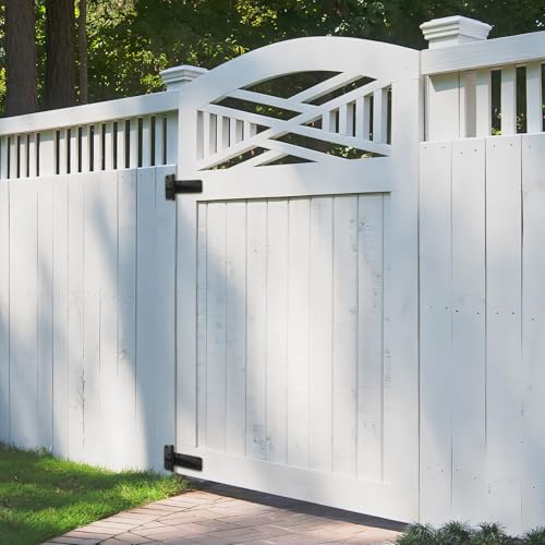 Wmebee Black 5-inch Heavy Duty Gate Hinges Pack of 4 - 260 Lb Capacity