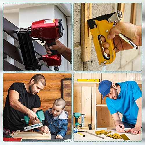 23 Gauge Pin Nails Headless Pins Nails 7 Sizes Assorted Galvanized Brad Nailer 2/5 Inch to 1 Inch for Molding Cabinetry Building Assembly, 3500 Pieces(Copper)