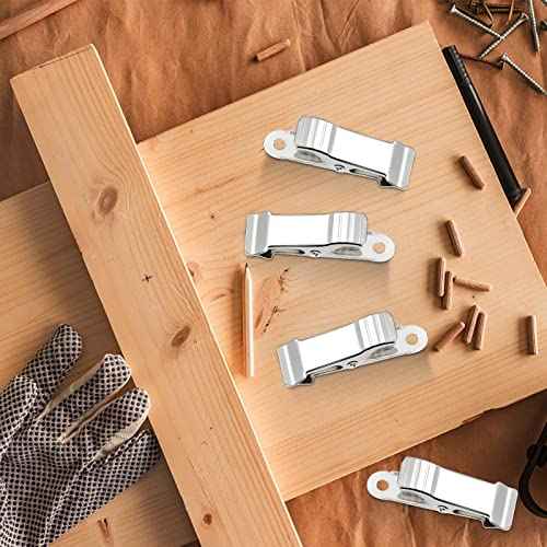 30 Pcs Metal Alligator Clips, 1.58 Inch x 0.5 Inch Metal Mini Clamps, Mini Spring Clamps for Wire, Photo, Curtain, Crafts