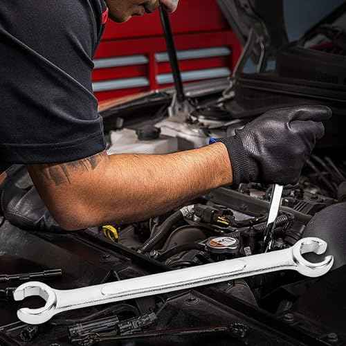 YXQ Flare Nut Wrench 10mm x 12mm Metric Double Open End for Removing Replacing Nuts, 1 Piece