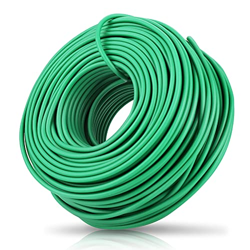 YDSL 100 Feet Green Plant Tie Support - Soft Garden Twine for Climbing Vegetables & Flowers, Diameter 2.5mm, Reusable