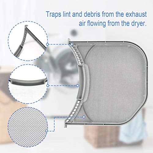 ADQ56656401 LG/Kenmore Dryer Lint Filter Replacement with Stainless Steel Screen