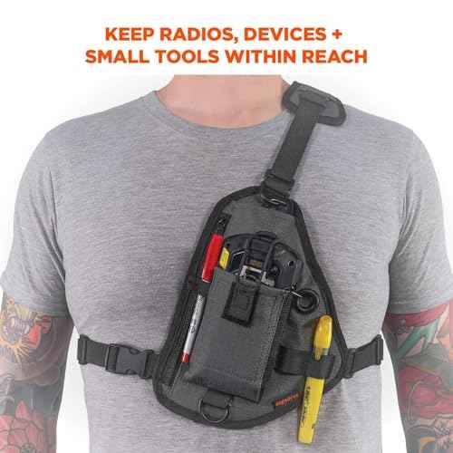 Ergodyne Squids 3145 Barcode Scanner Cross Body Chest Holster for Mobile Computers