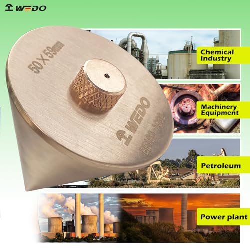 WEDO Non-Sparking Plumb Bob 10oz,Hanging Wire Hammer,Beryllium Copper