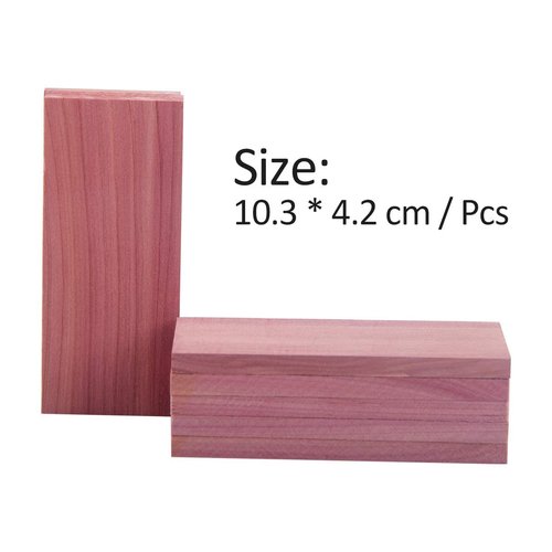 Cedar Space Cedar Blocks for Closet Storage, Aromatic Red Ceder Blocks Cedar Planks Chips 16pcs for Closet Drawers, 100% Natural Wood Chips