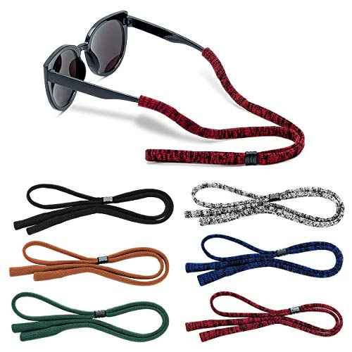 Glasses Strap (Pack of 6) Adjustable Eyeglasses Strap Sunglass Holder Strap Men Women